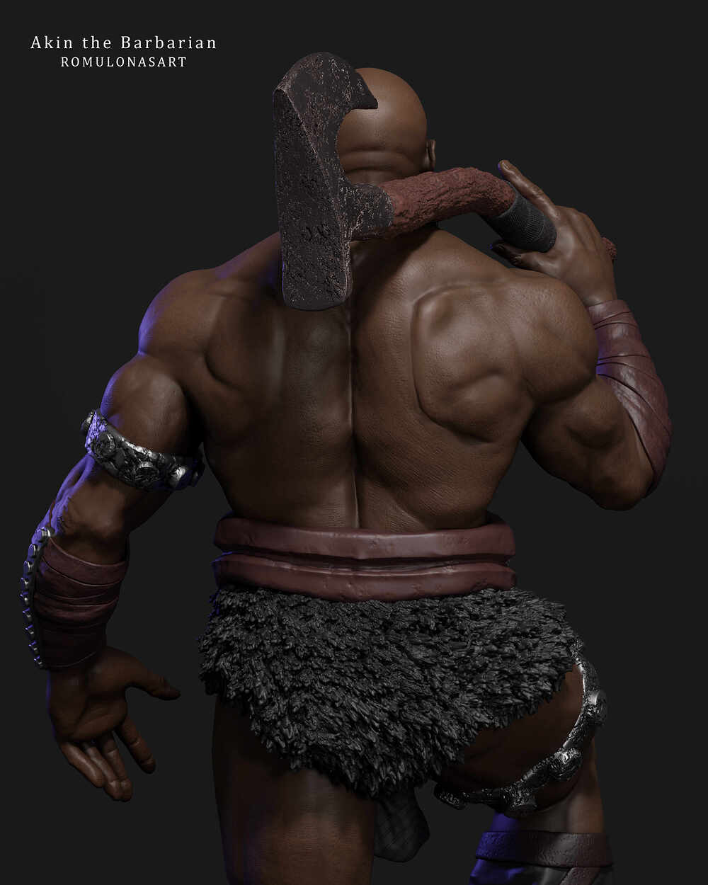 Akim - The Barbarian by Romulo Nasart American Plan Back