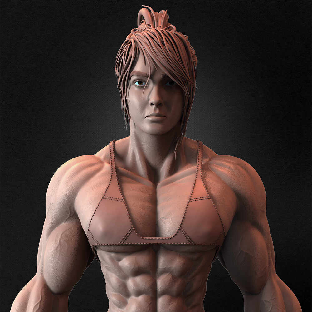 Muscular Female anatomy Volume 02 sculpted by Yacine BRINIS 021
