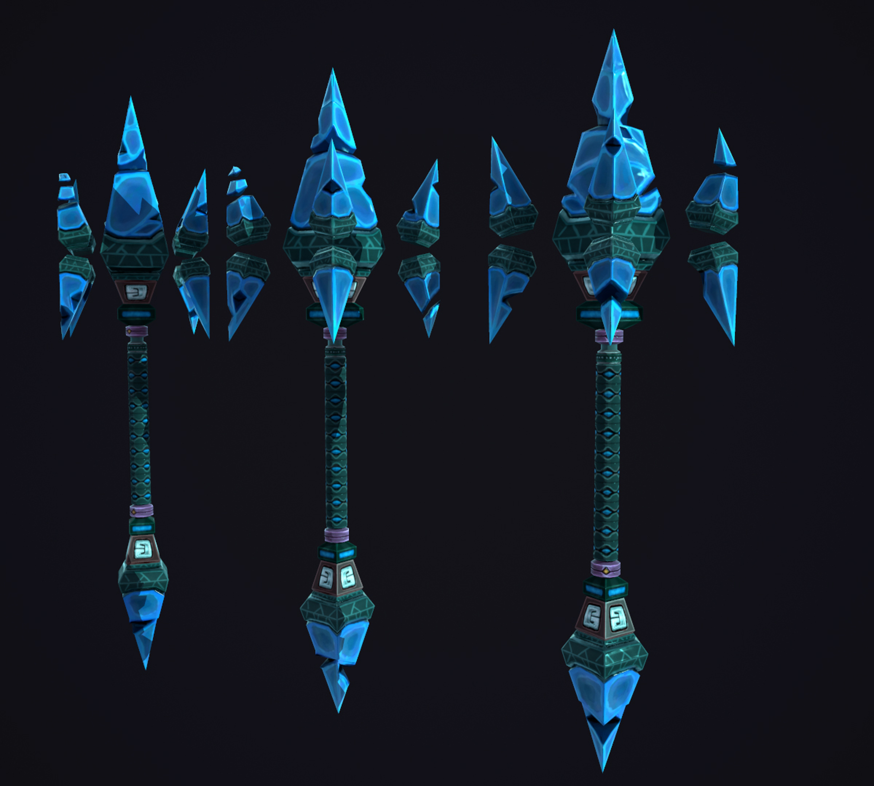 Ice staff. Stylized Weapon. Stylized Weapon Art ARTSTATION. Stylized Mace. Stylized Weapon Club.