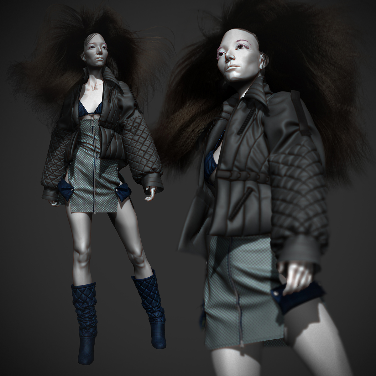 Parajumper hairstyle by Darya Girina_12