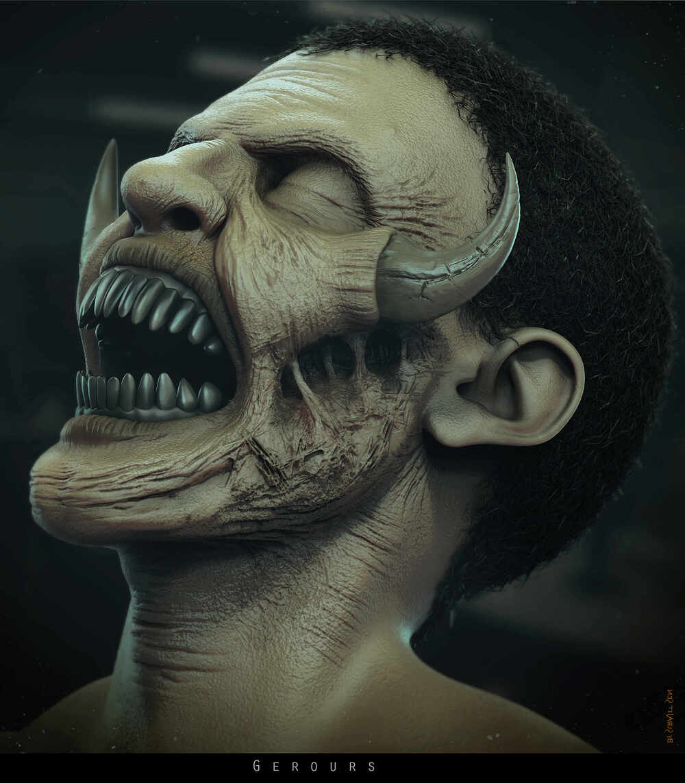 Gerours_Creature_Digital Sculpture_SurajitSen_May2024