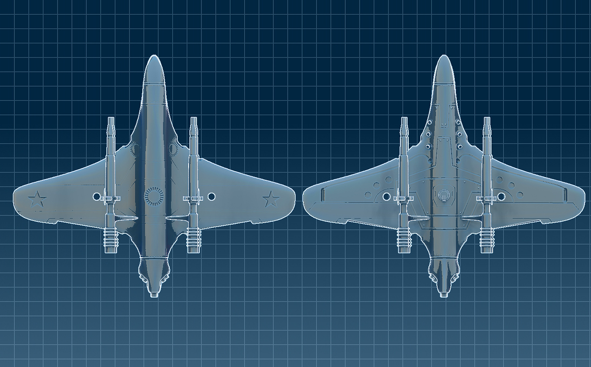 spaceship filtro disegno tecnico
