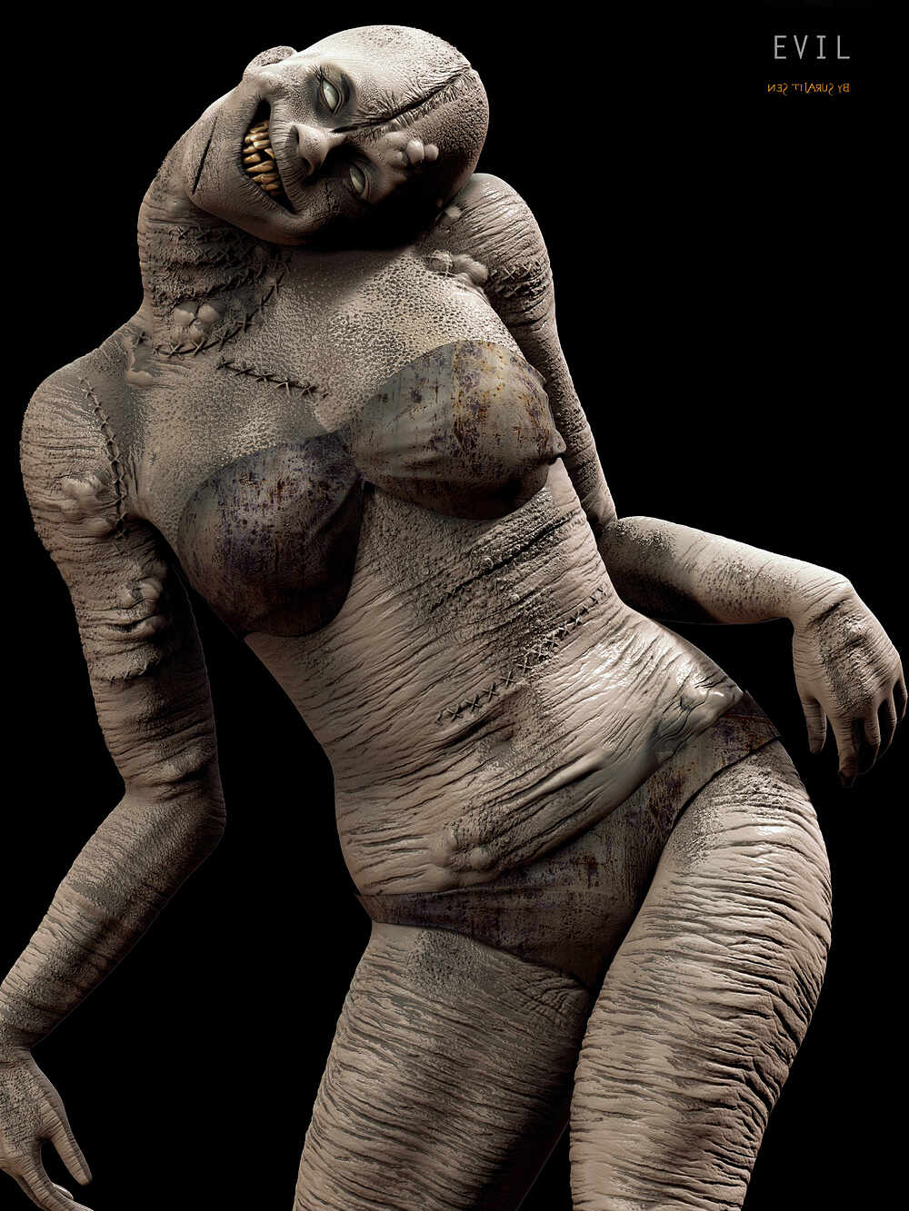 Evil_Digital_SCulpture_SurajitSen_Nov2023_MODA