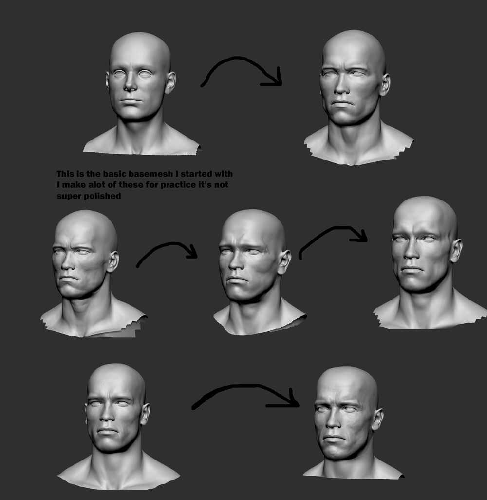 progression of sculpt2