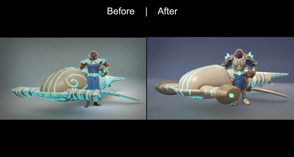 Before After