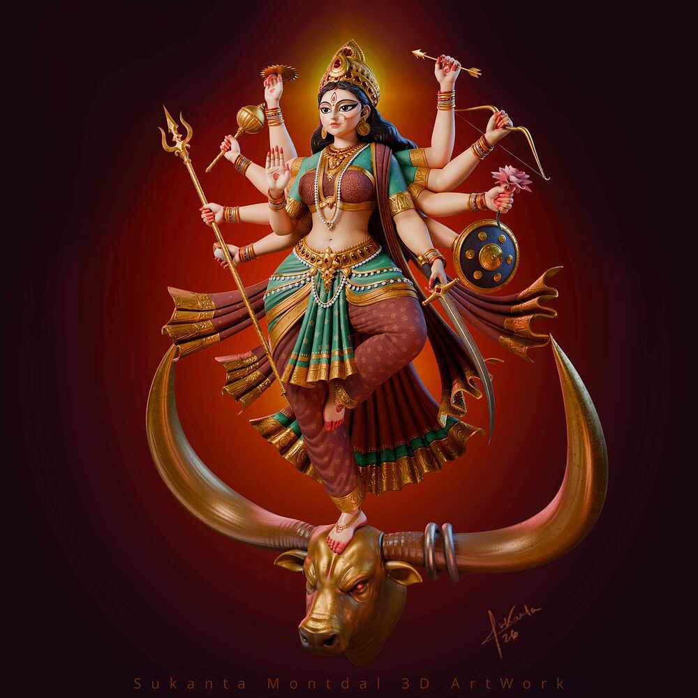 Devi_Durga_art_by_Sukanta_Mondal_03