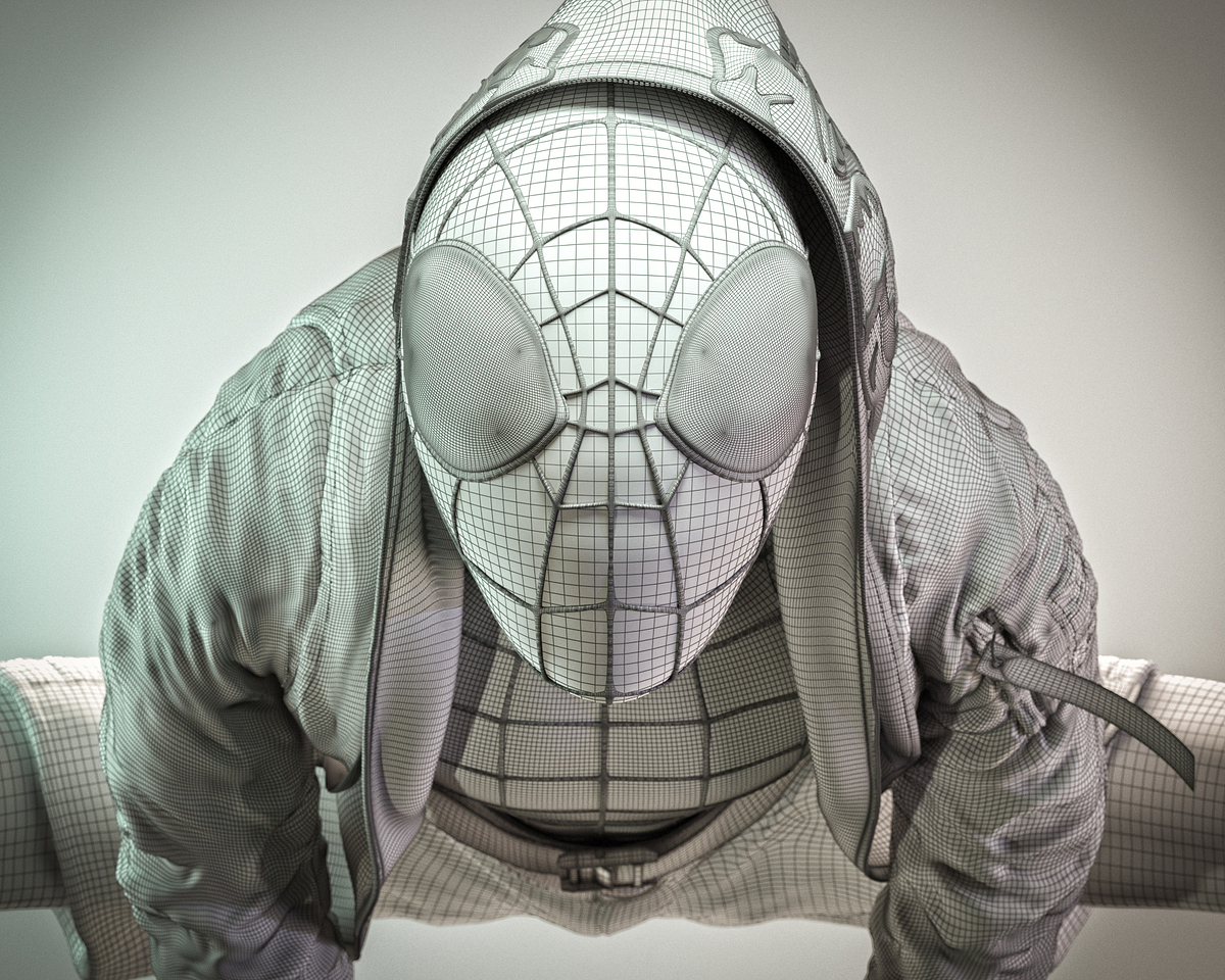 SpiderMan_NewRender01Wireframe_FinalSFW
