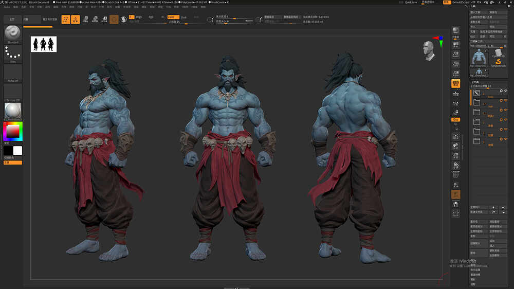 zbrush截图
