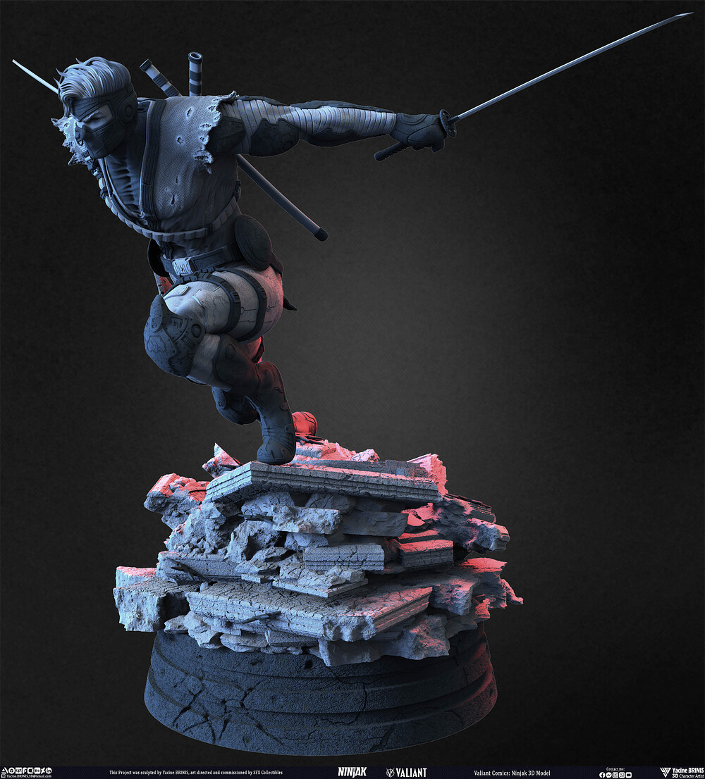 Ninjak Valiant Comics sculpted by Yacine BRINIS 024