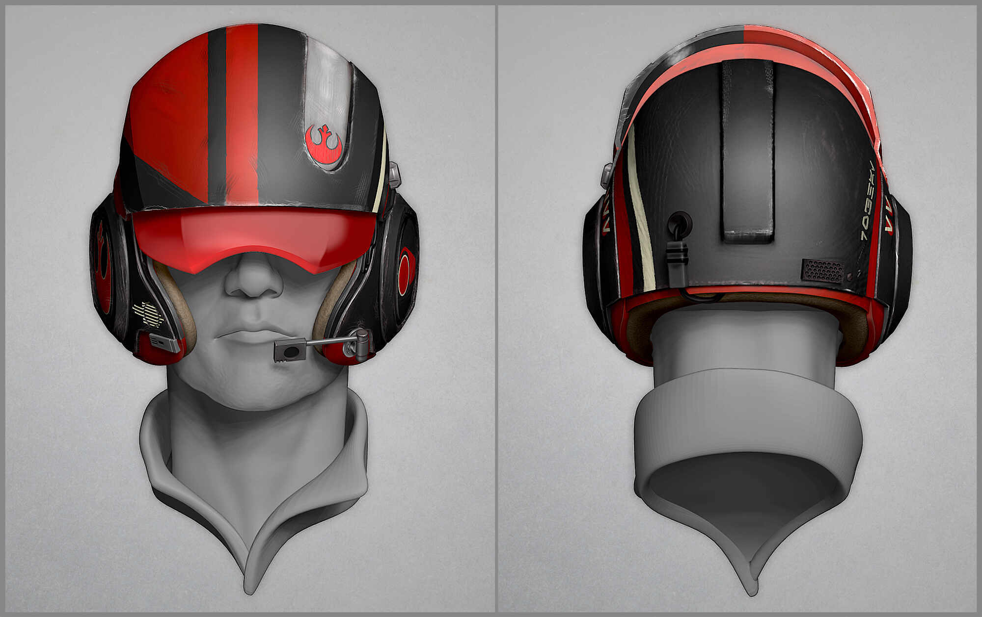 Poe Dameron Helmet ZBrushCentral
