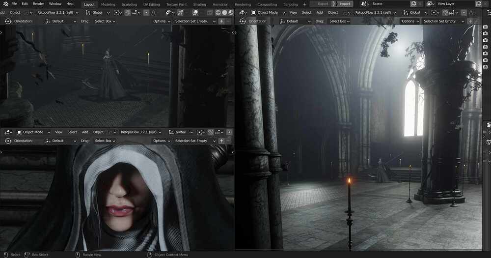 Sister Friede Blender 4