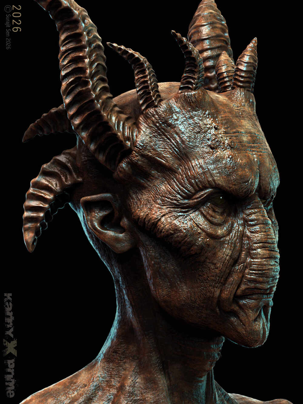 KarnyxPrime_Creature_Digital_Sculpture_SurajitSen_Jan2026_LOOK2