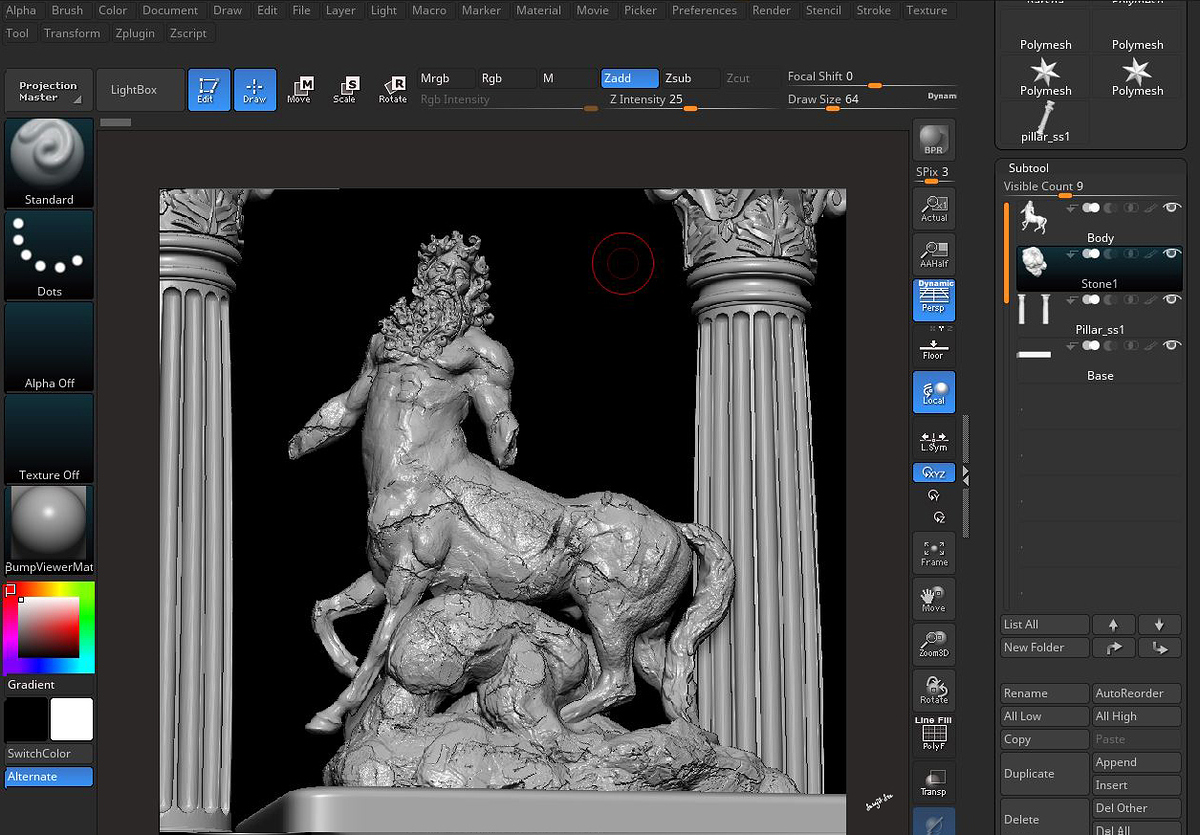 Centaur2.0_Digital_Sculpture_SurajitSen_May2020_zbrush_snapshot1