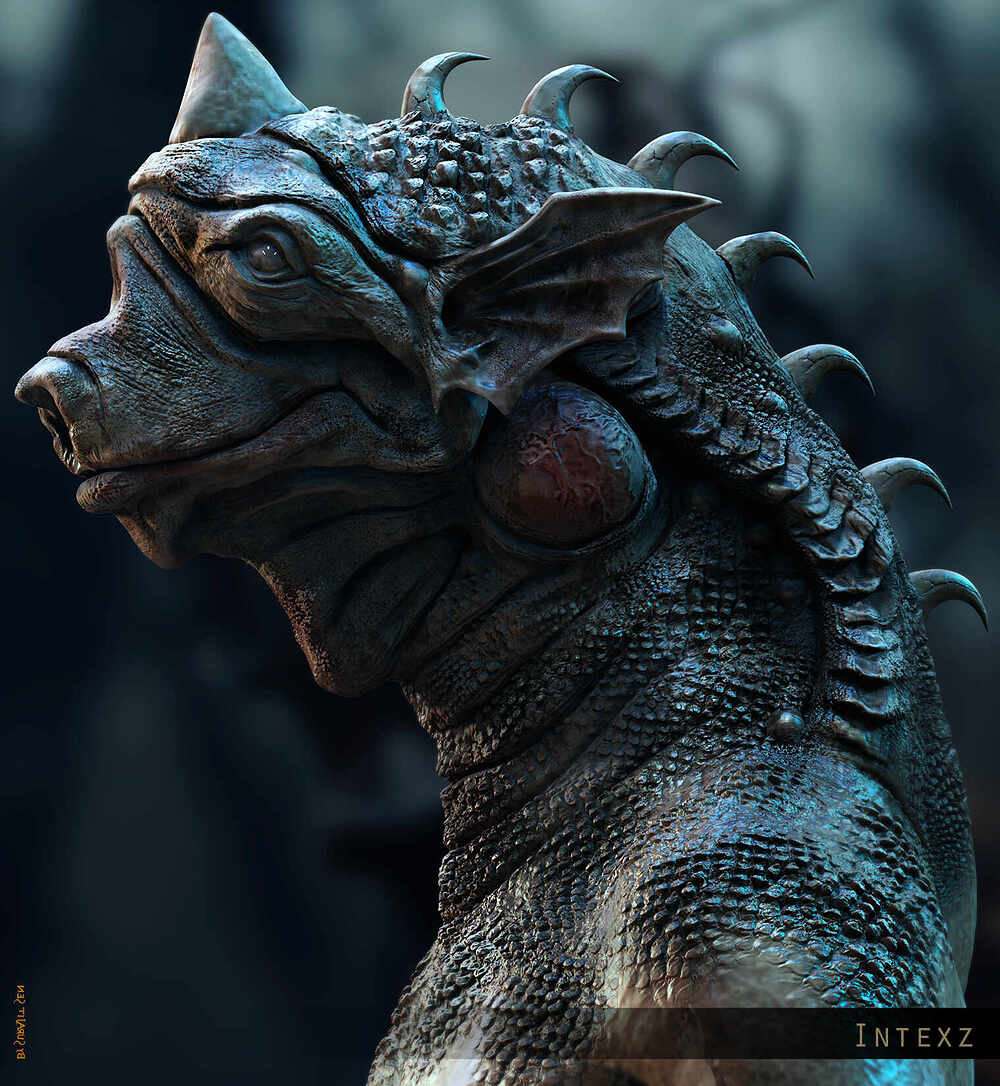 Intexz_Concept_Creature_Digital_Sculpture_SurajitSen_Oct2024_L