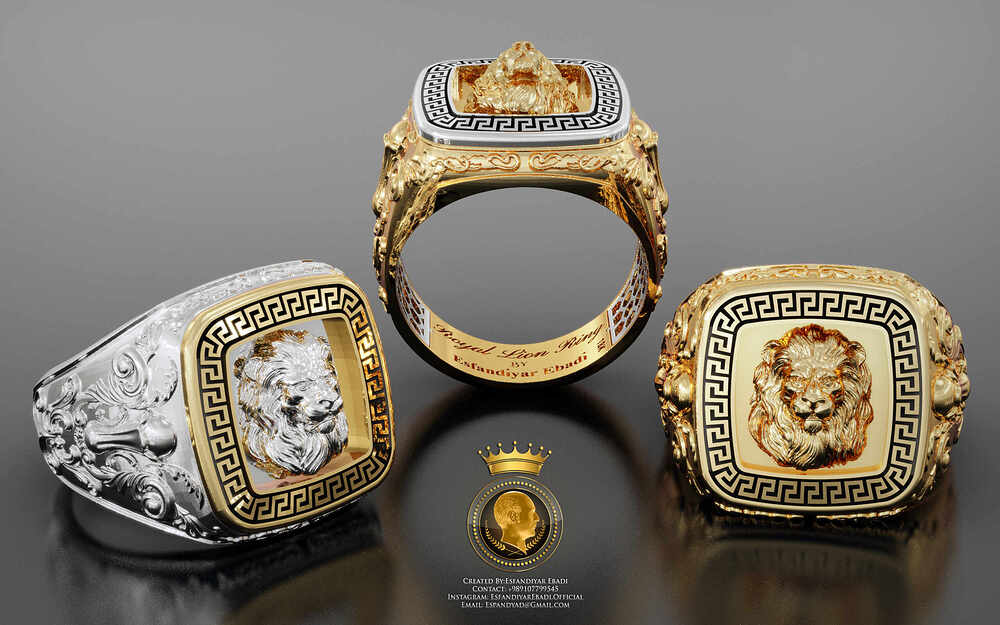 Royal Lion Signet -Created by Esfandiyar Ebadi +989107799545