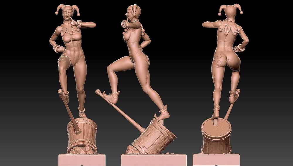 Harley Quinn - 3D Print Ready_03