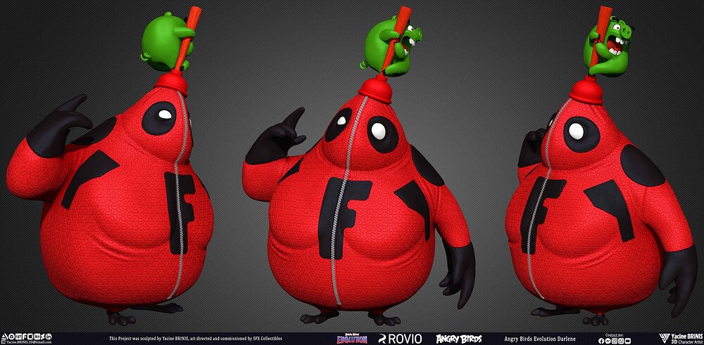 Darlene Angry Birds Evolution Rovio Entertainment Sculpted by Yacine BRINIS 003