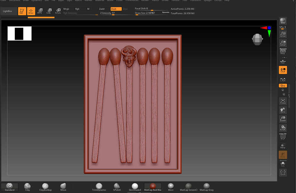 Matchsticks_Digital Sculpture_Surajit Sen_March2023_WIP