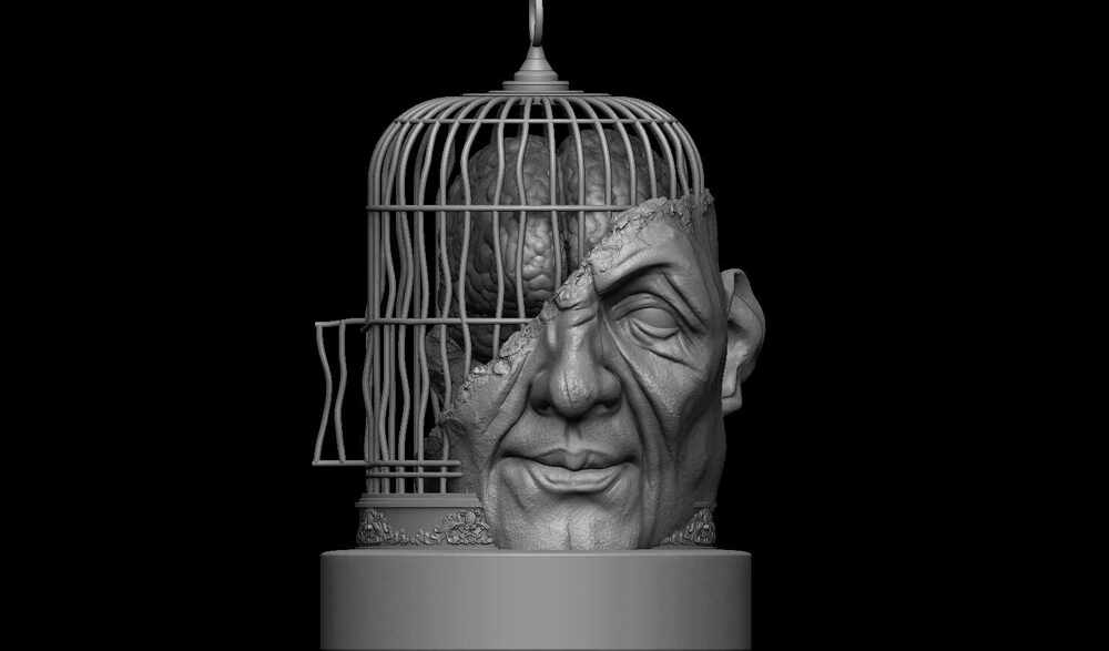 Mind_Digital_SCulpture_SurajitSen_Nov2023_WIP