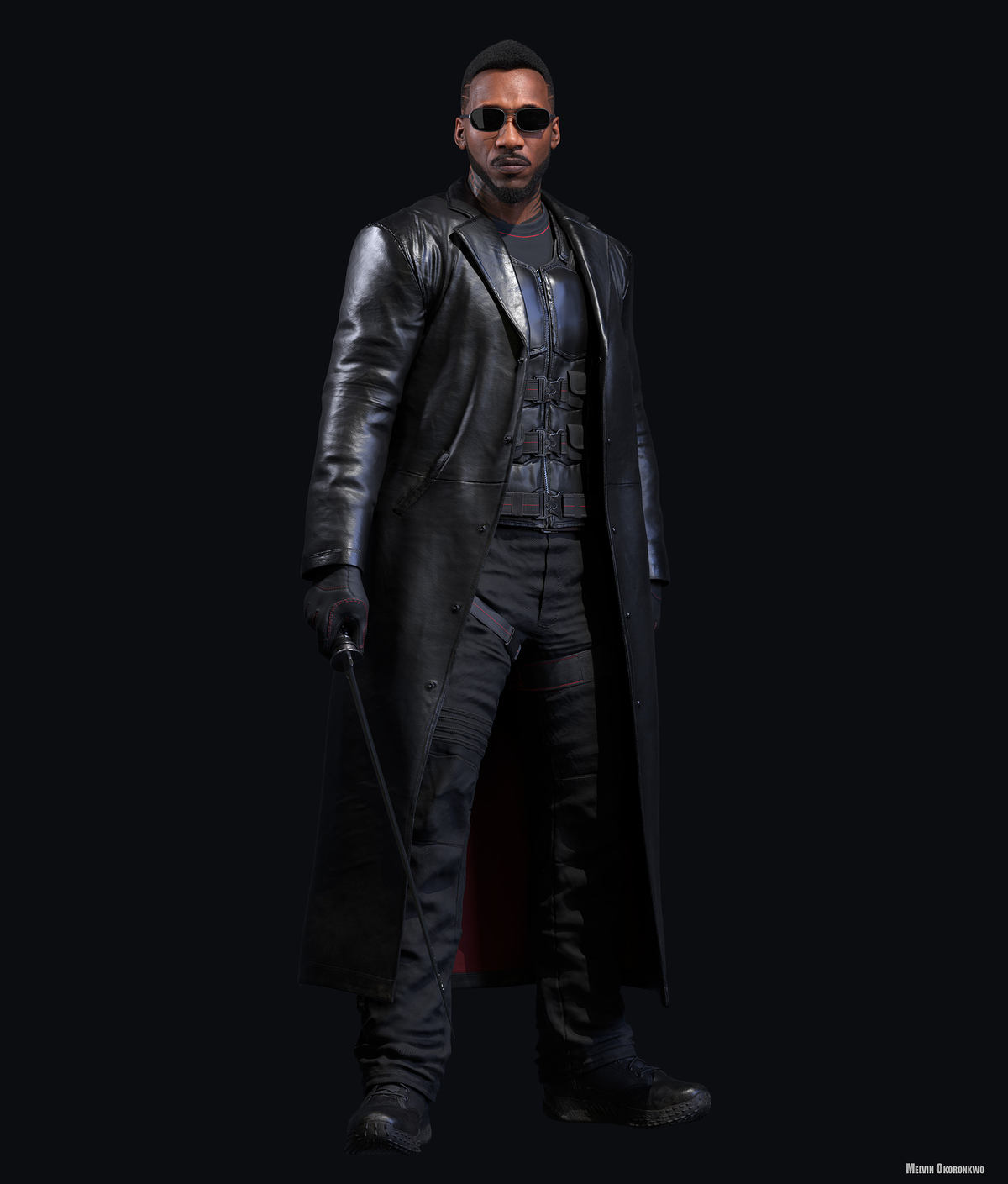 Blade Mahershala Ali  - 3D Model - 03