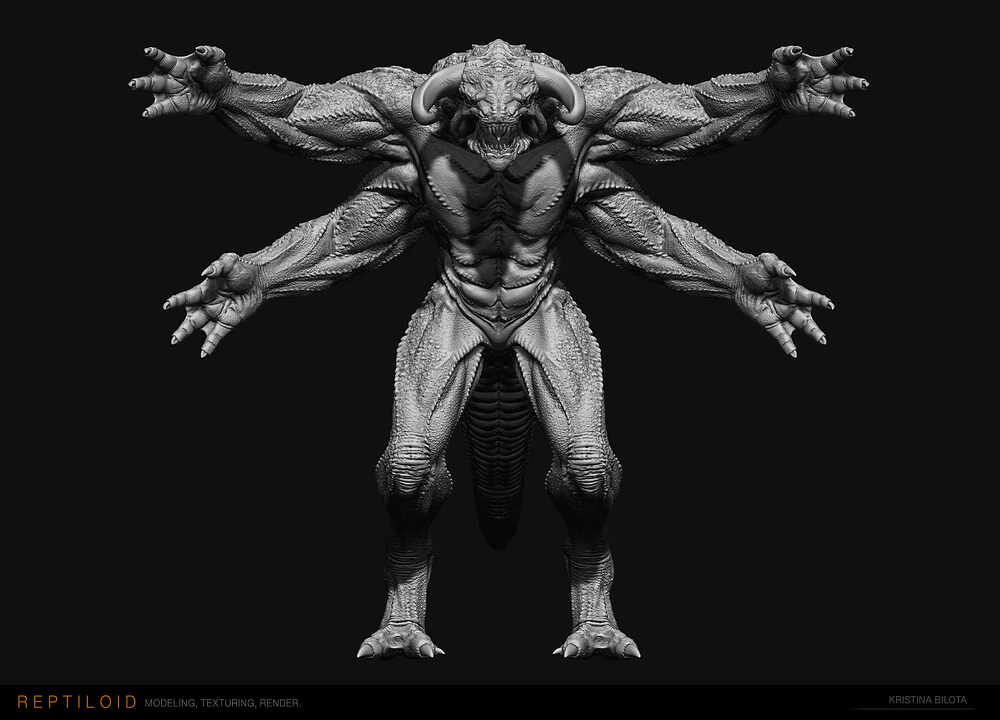 Reptiloid_Zbrush