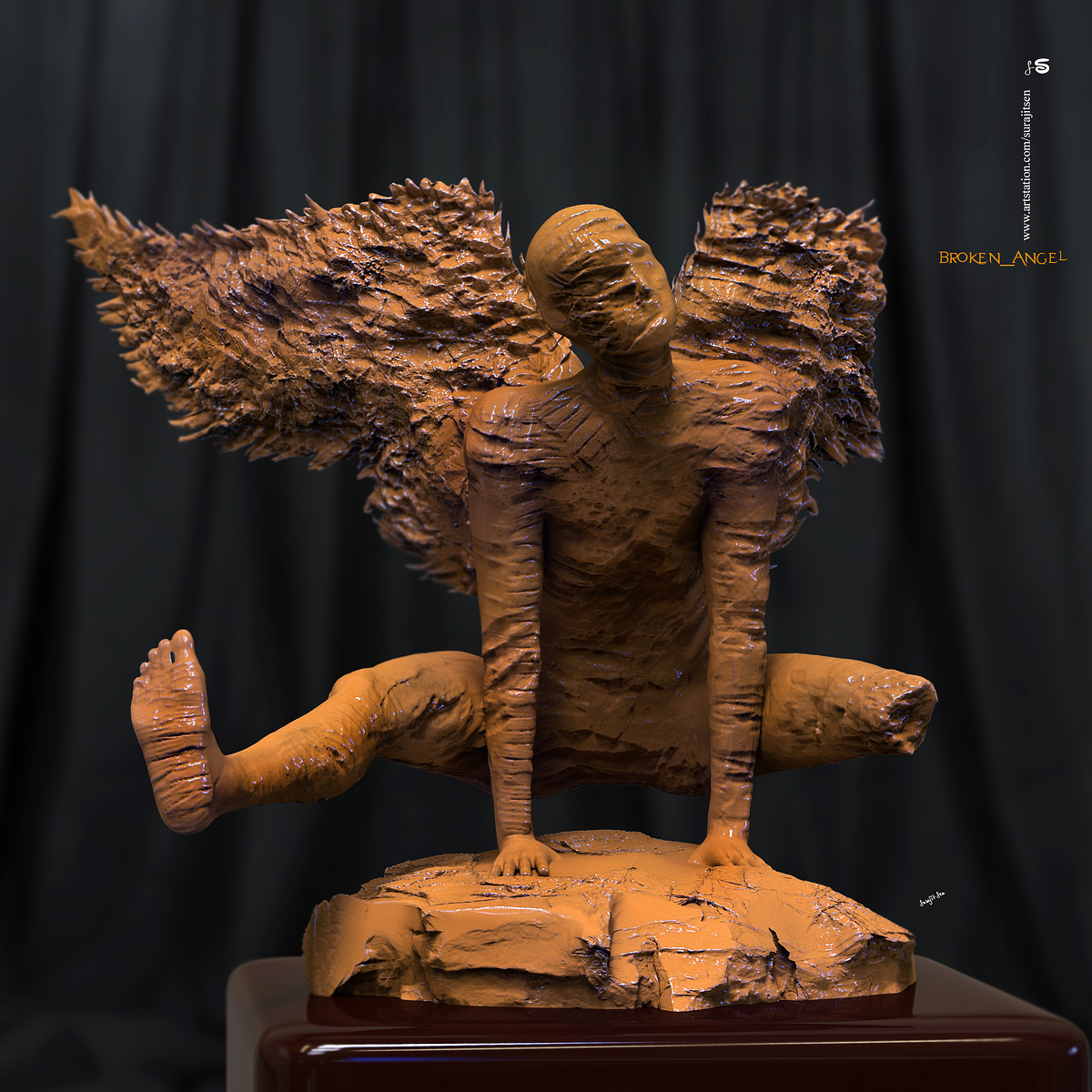 Broken_Angel_Digital_Sculpture_SurajitSen_March2020