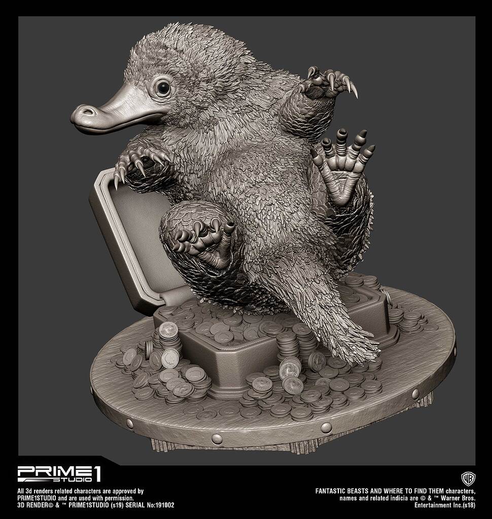 Niffler from Fantastic Beasts - Prime 1 Studio commission work