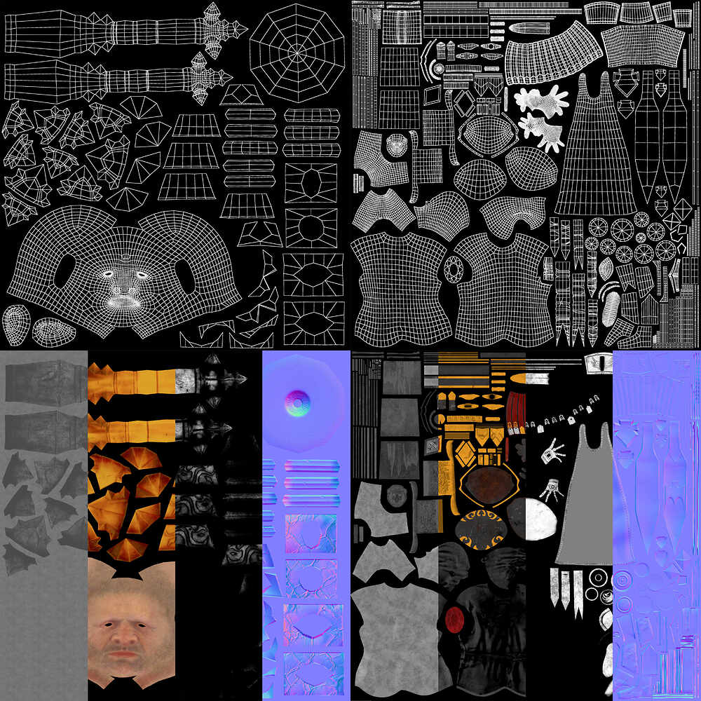 Dwarf_Paladin_UVs_Textures