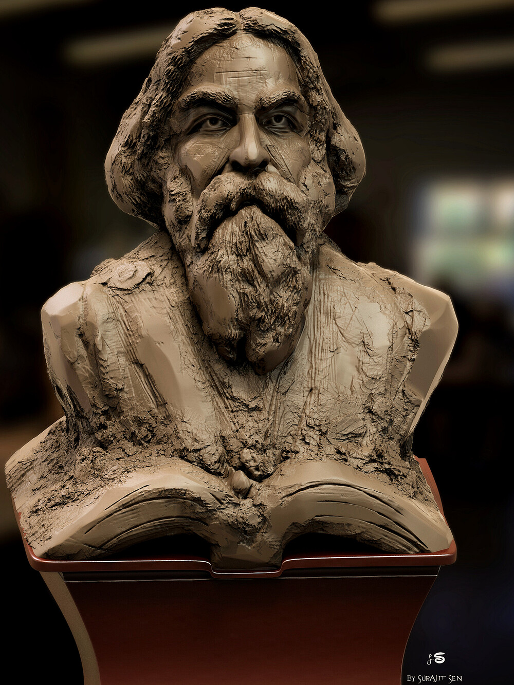Rabindranath Tagore_Digital_SCulpture_SurajitSen