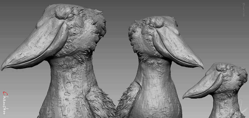 Chanchu_Bird_Digital_Sculpture_SurajitSen_Nov2025_WIP