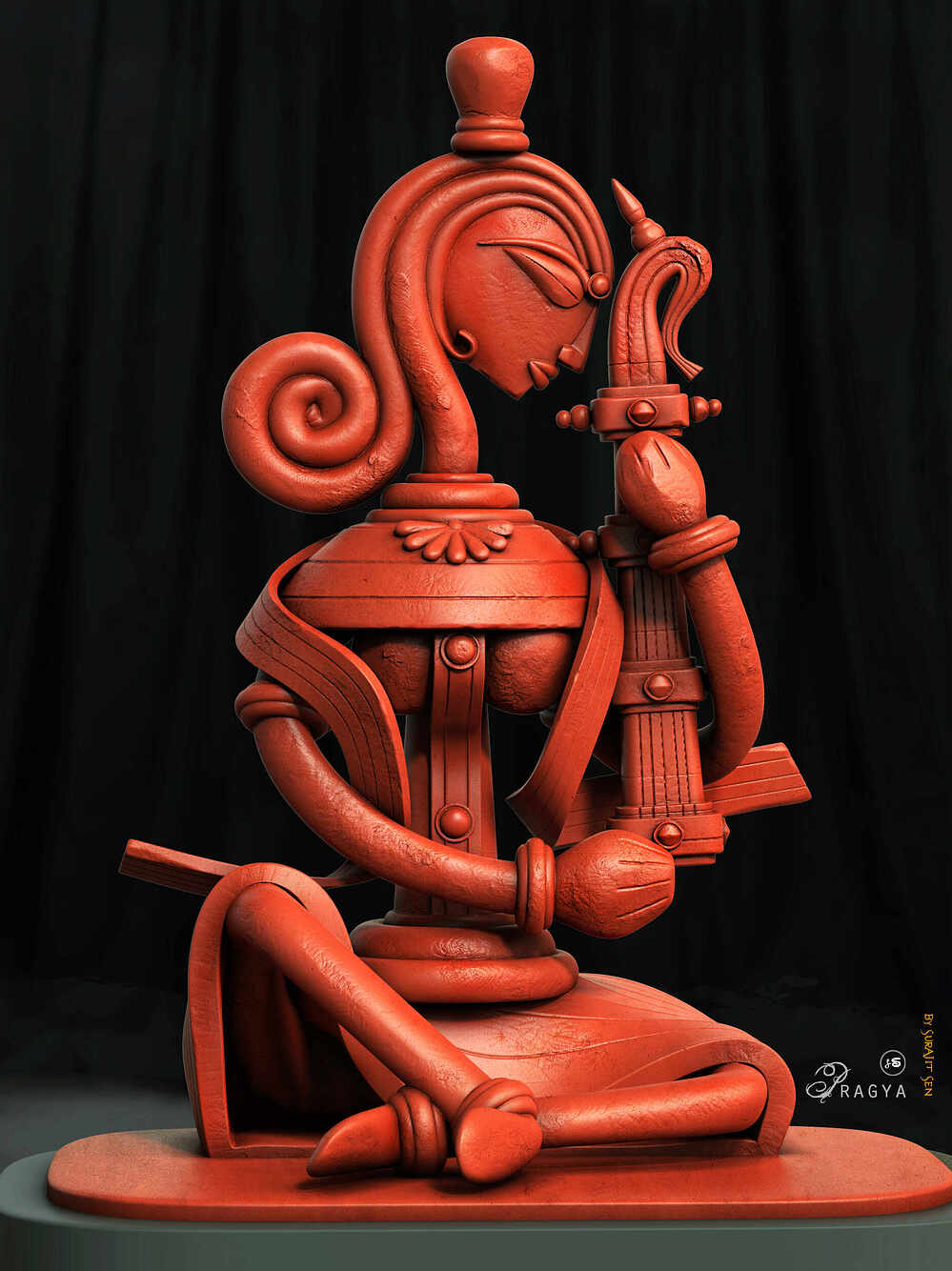 Pragya_Terracotta_Digital_Sculpture_SurajitSen_Jan2023A