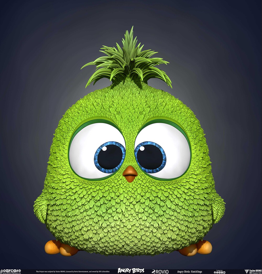Hatchlings Angry Birds Rovio Entertainment sculpted By Yacine BRINIS 015