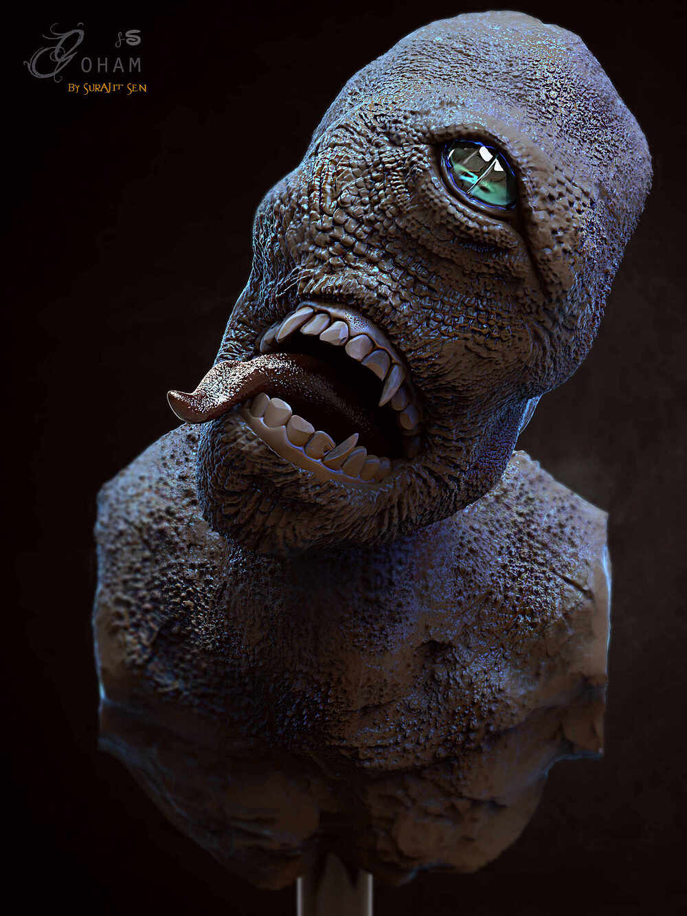 Goham_2.2_Creature_Digital_Sculpture_SurajitSen_Aug2022A