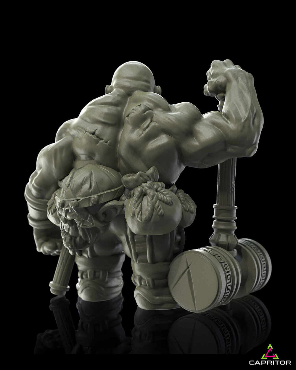 Dwarf Champion Clay C By Capritor 3D Design Studio