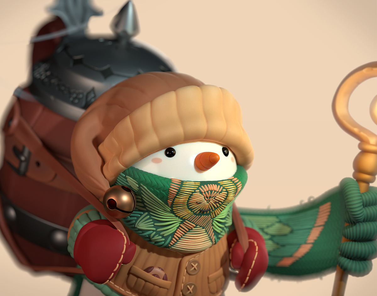 Snowman Final render close