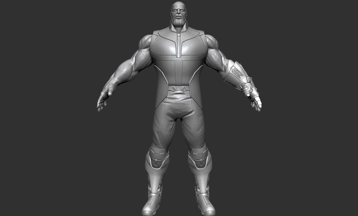 thanosSculpZbrushFront