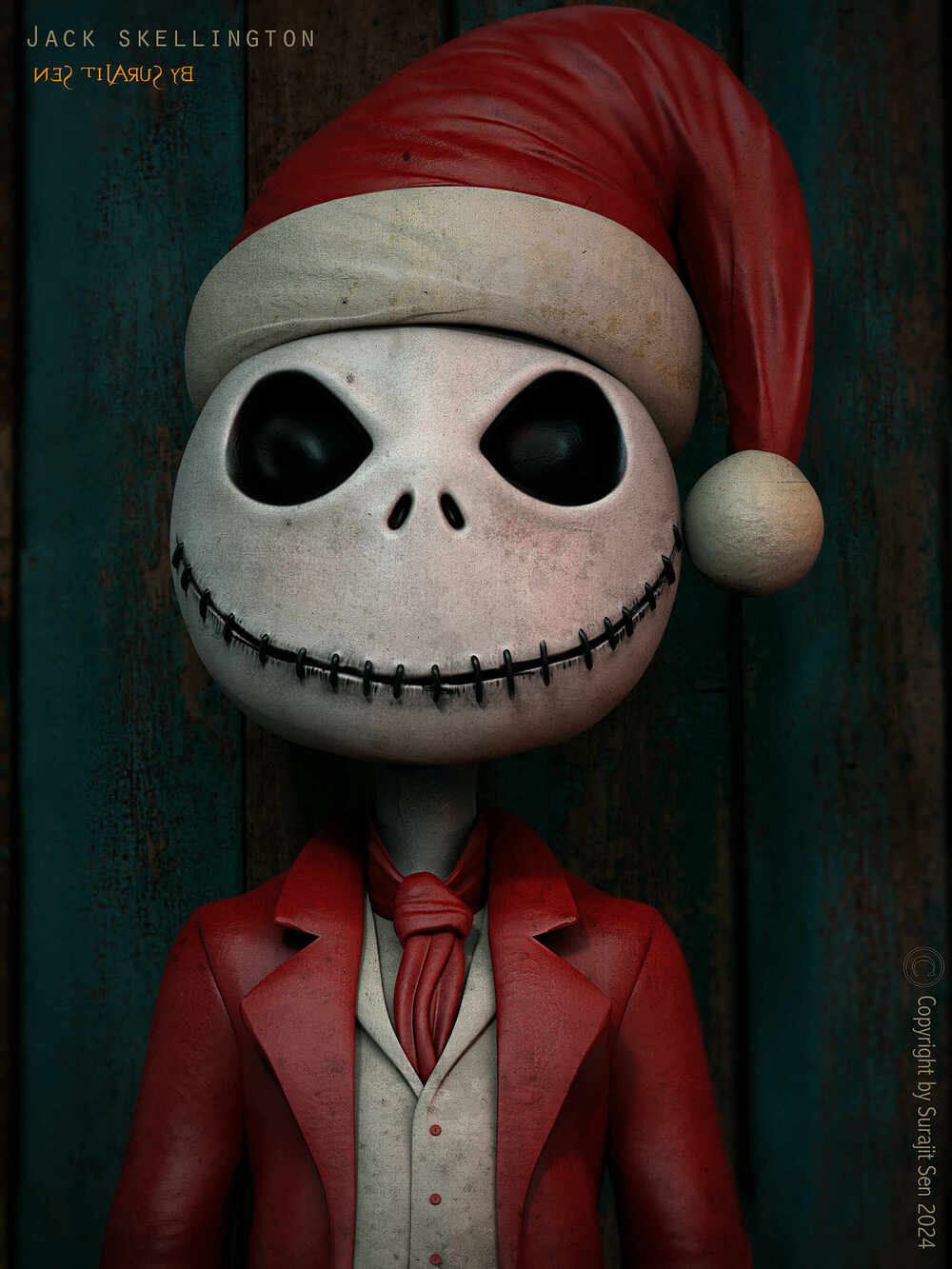 Jack skellington_Santa_Digital_Sculpture_SurajitSen_Dec2024 A
