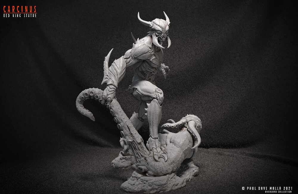 Carcinus_Red_King_Statue_Clay_01