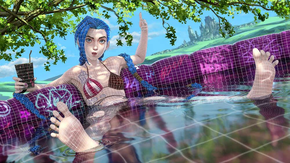 Jinx_Bikini_4k_Wireframe