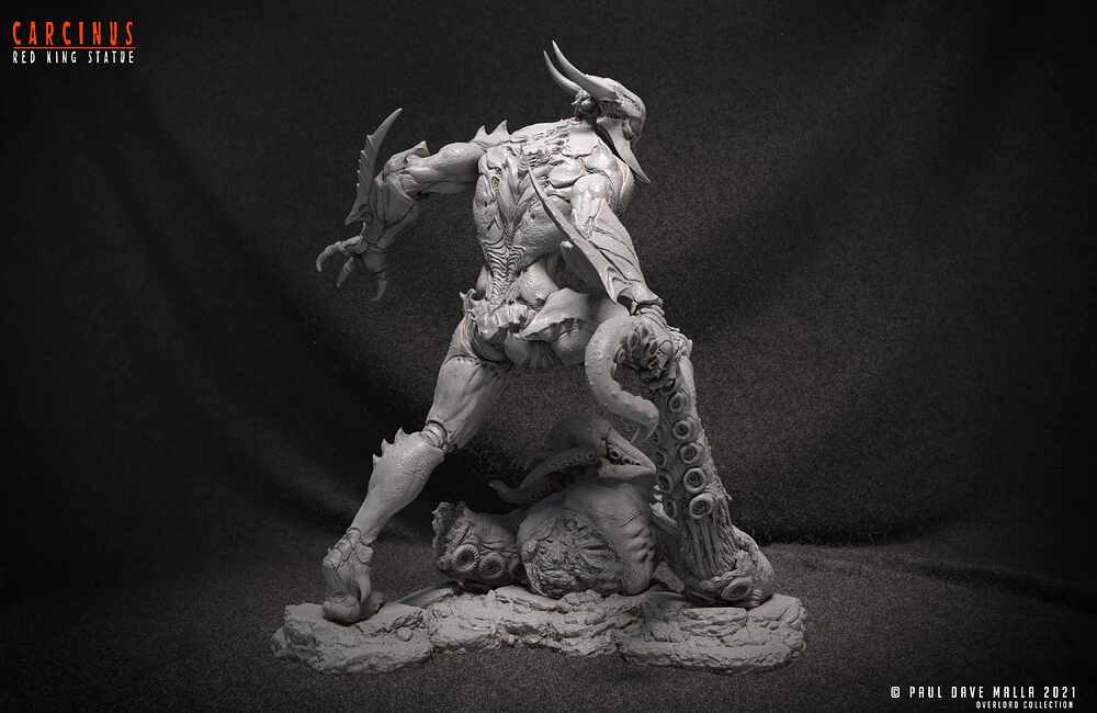 Carcinus_Red_King_Statue_Clay_02