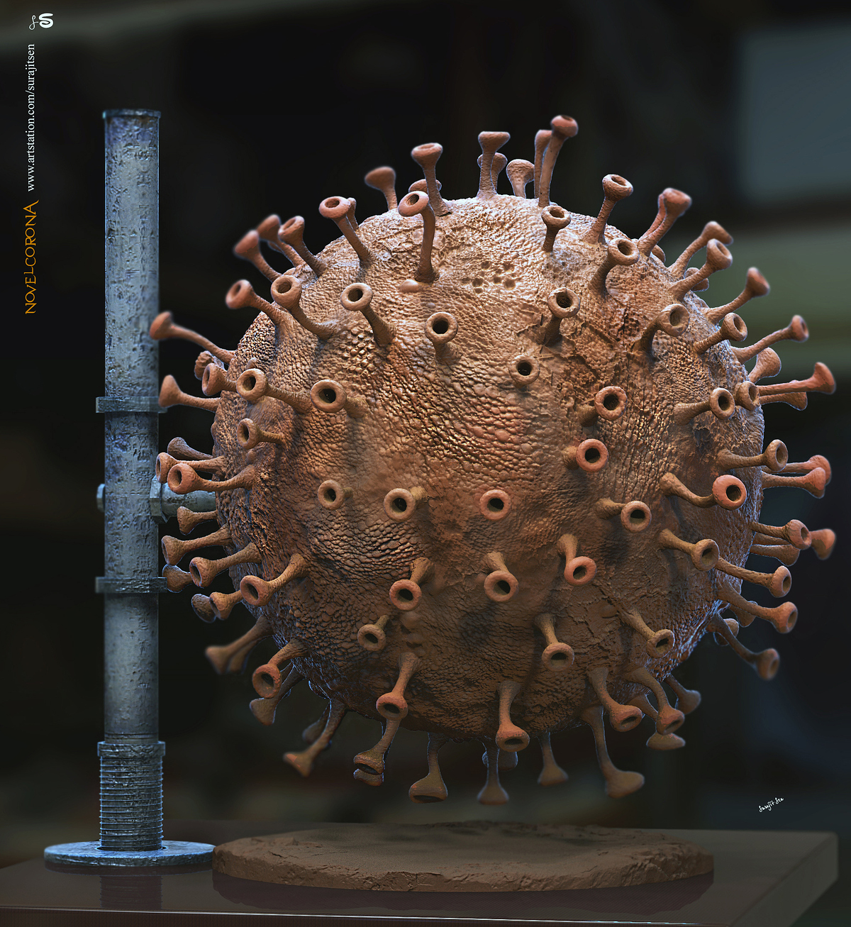 Novel_Corona_Digital_Sculpture_SurajitSen_March2020SS_CRP