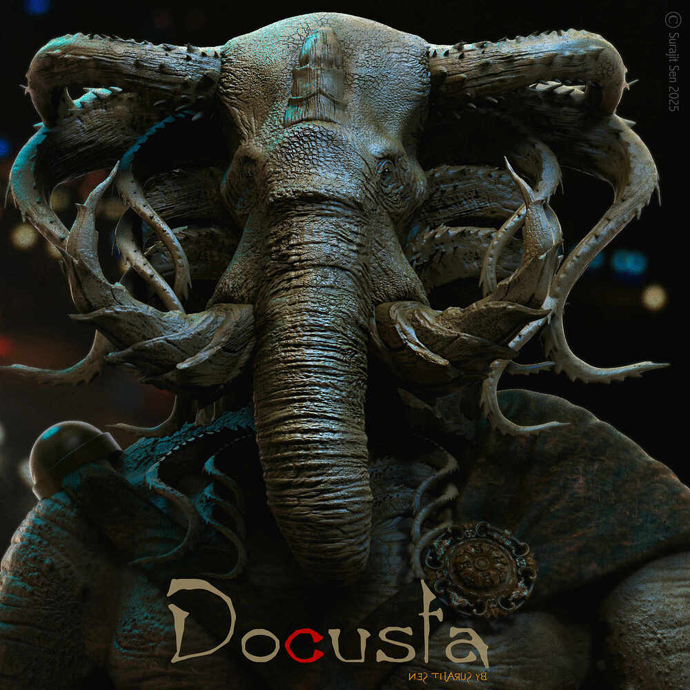 Docusta_Creature_Digital_SCulpture_SurajitSen_March2025
