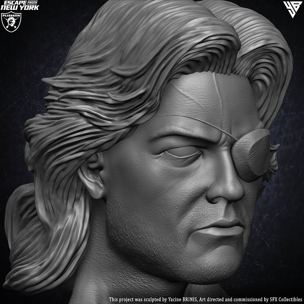 Escape from New York Snake Plissken sculpted by Yacine BRINIS 035