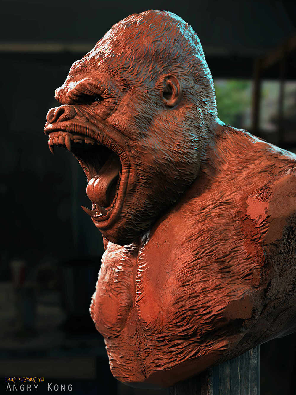 Angry_Kong_Diggital_Sculpture_SurajitSen_June2024