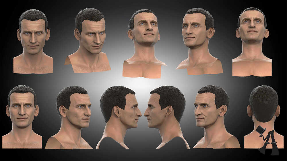 9th Doctor Colour Head Turns copy