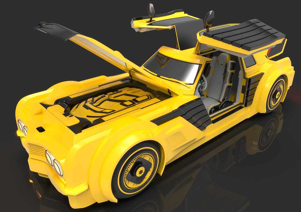 4-18-21 concept car  bumble bee version rend. 4 denoise default bloom .1x 50pxcropped