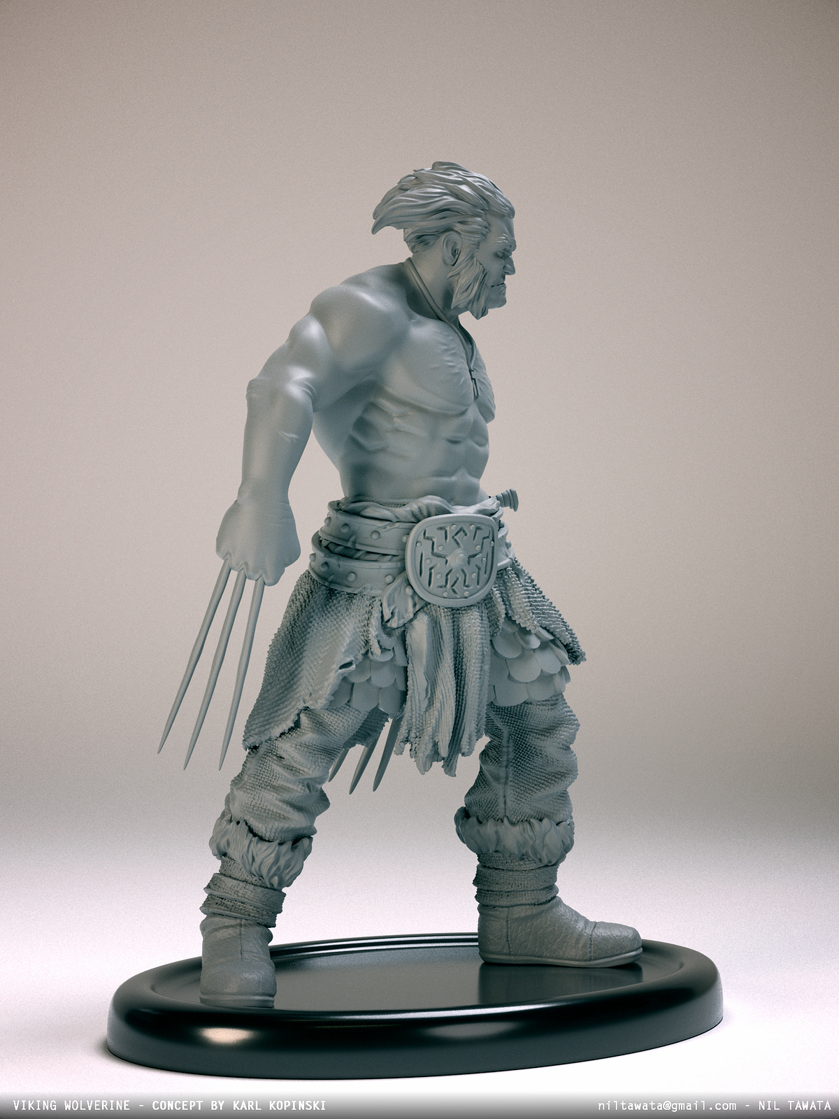 NilTawata_VikingWolvClay_004