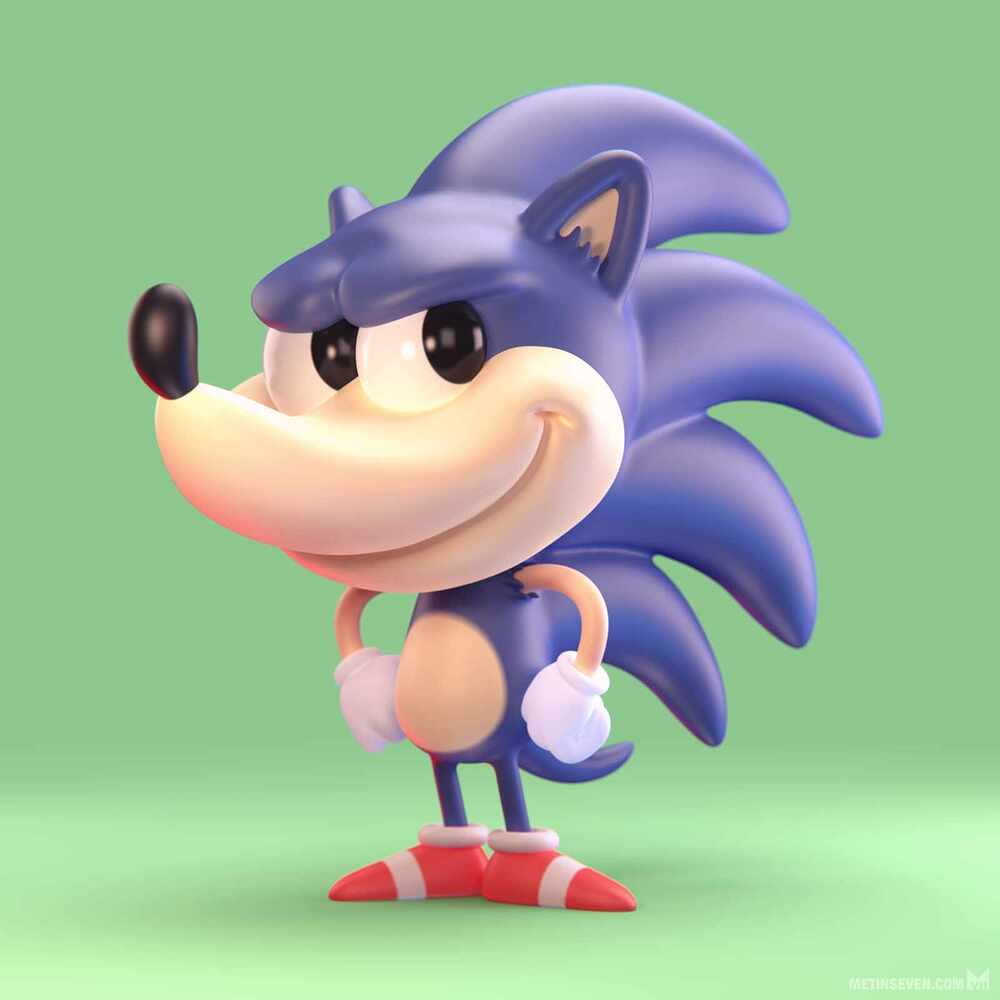 metin-seven_3d-modeler-toy-character-designer_sonic-the-hedgehog-cartoon-comic-stylized