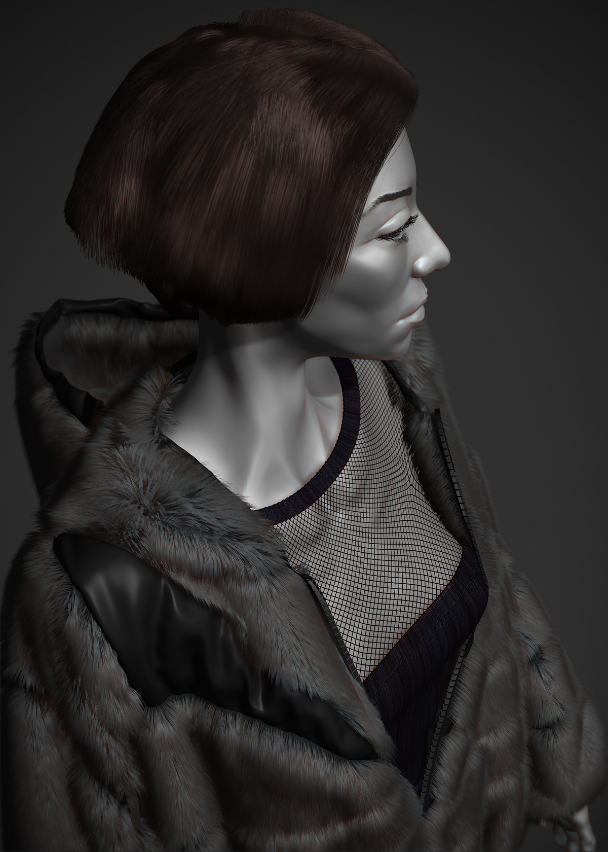 Girl from Blade Runner World_Fur_Darya Girina_11