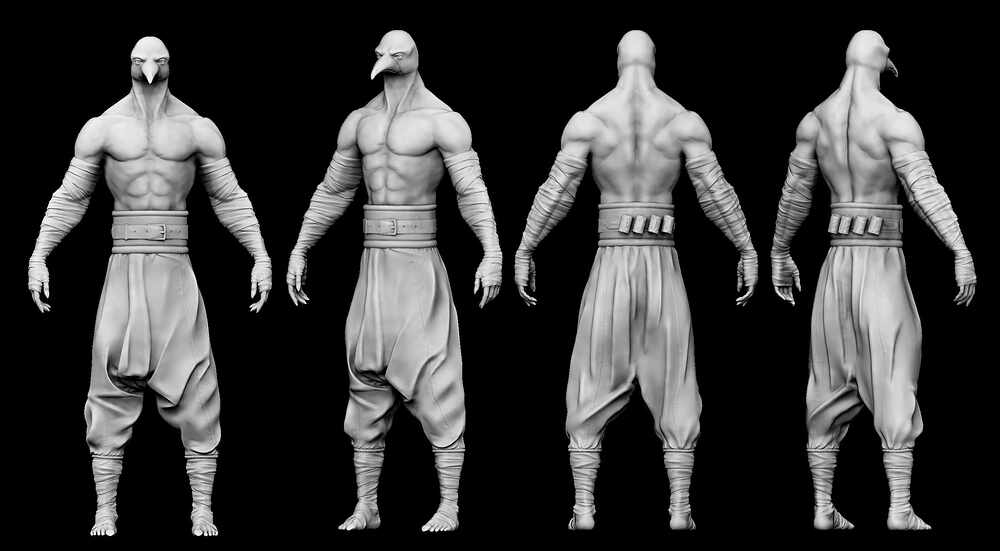 Penguin Character Basemat render turnpic